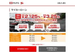 三菱ＵＦＪ銀行ネットDEマイカーローン